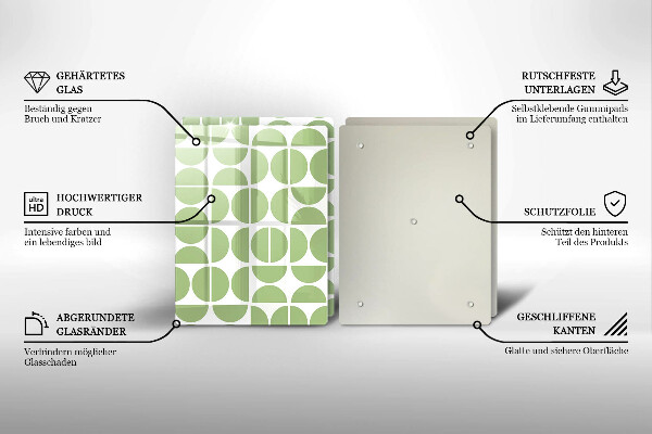 Tábua para cozinha Padrão de formas boho