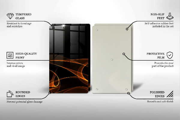 Tábua cozinha Linhas abstratas