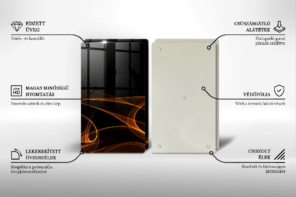 Tábua cozinha Linhas abstratas