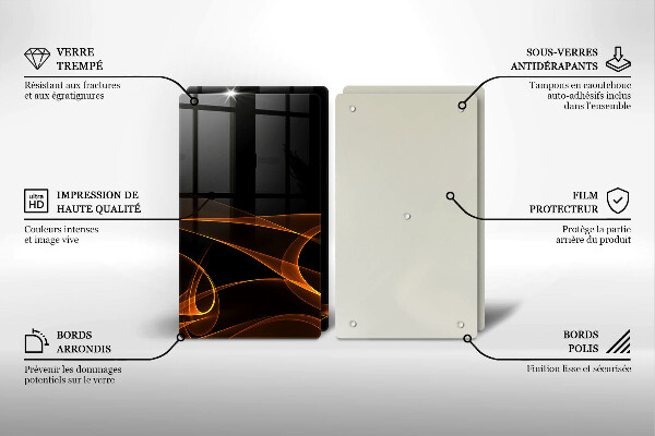 Tábua cozinha Linhas abstratas