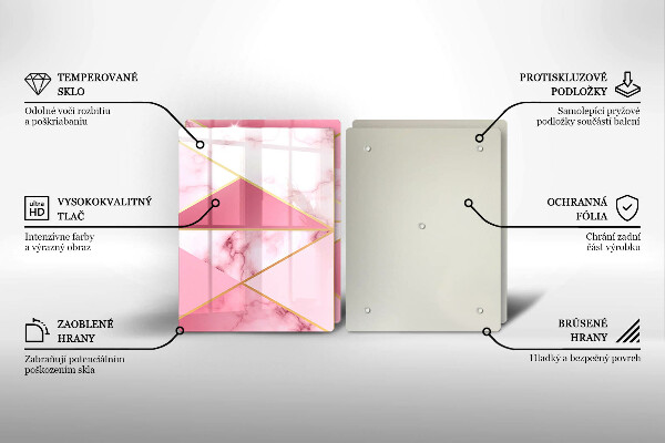 Tábua cozinha Mármore geométrico