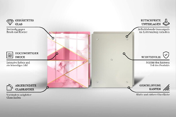 Tábua cozinha Mármore geométrico