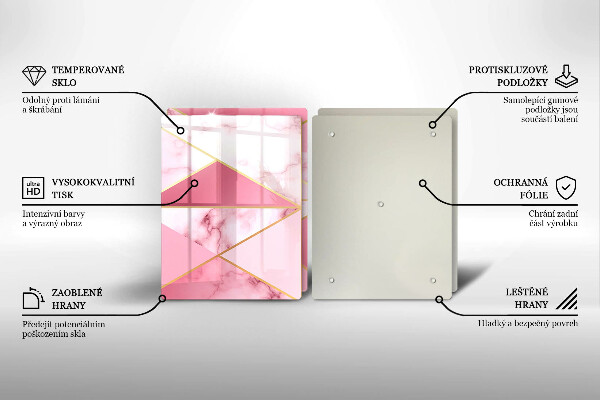 Tábua cozinha Mármore geométrico