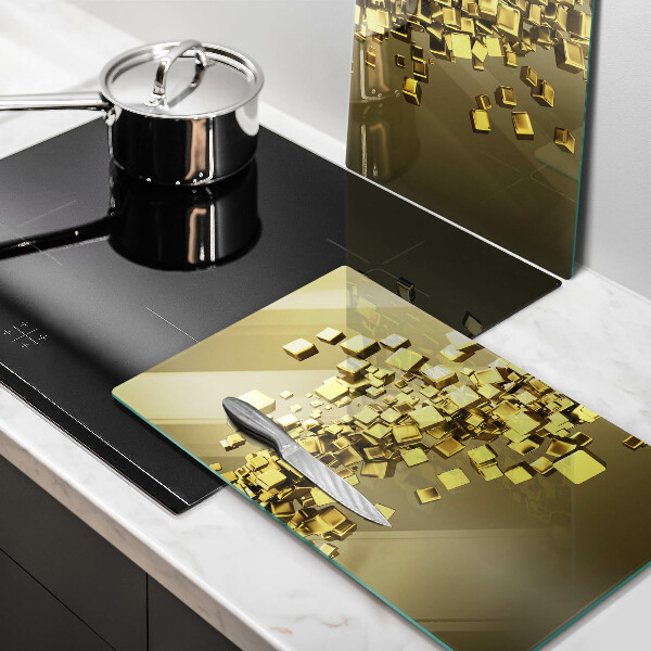 Tábua de vidro Geometria 3D abstrata