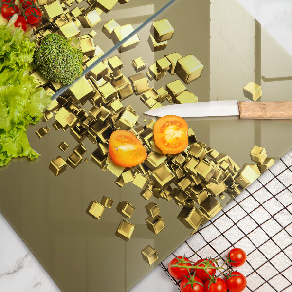 Tábua de vidro Geometria 3D abstrata