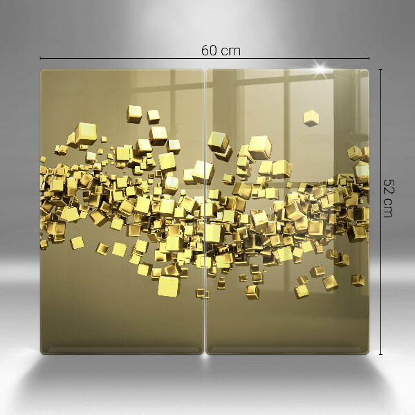 Tábua de vidro Geometria 3D abstrata