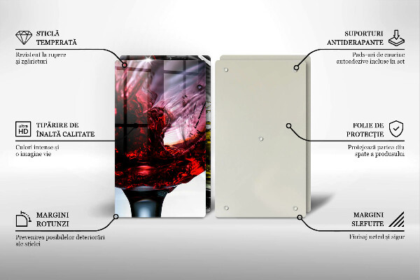 Tábua para corte Taças de vinho