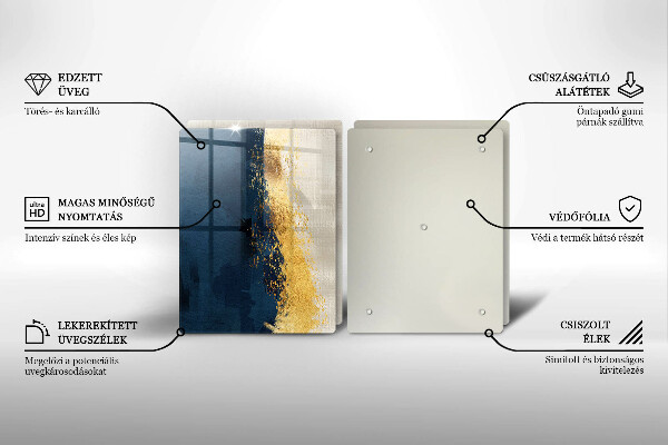 Tábua de corte Ouro abstrato