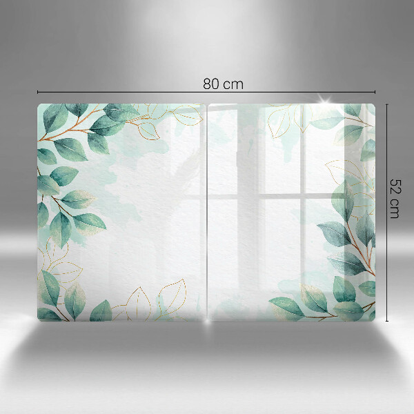 Tábua corte Folhas pintadas