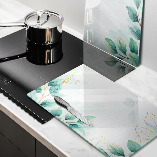 Tábua corte Folhas pintadas