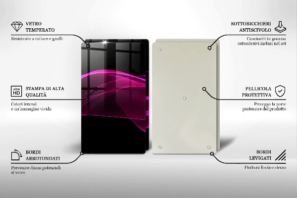 Tábua de corte Abstração rosa