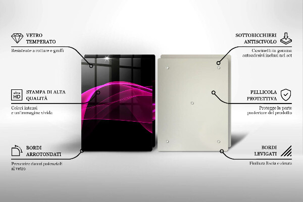 Tábua de corte Abstração rosa