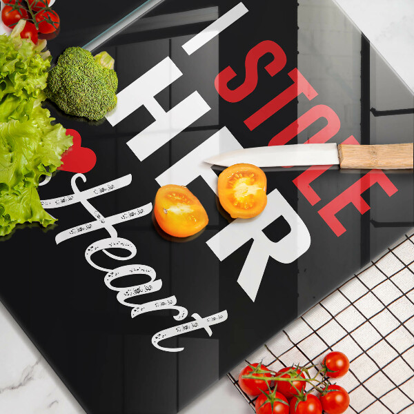 Tábua para cozinha Inscrição, frase, padrão