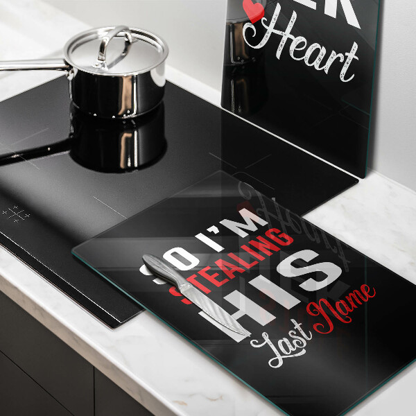 Tábua para cozinha Inscrição, frase, padrão