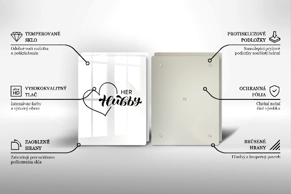 Tábua de cortar alimentos Inscrição, frase, padrão