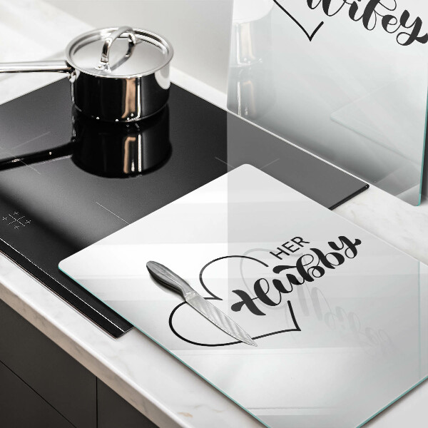 Tábua de cortar alimentos Inscrição, frase, padrão