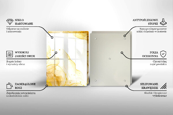 Tábua para corte Abstração dourada