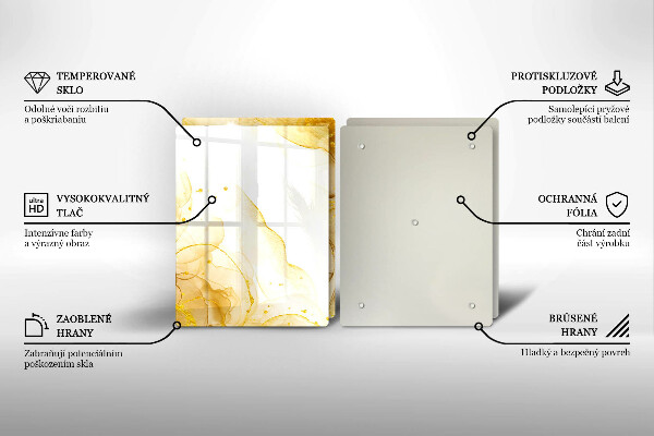 Tábua para corte Abstração dourada