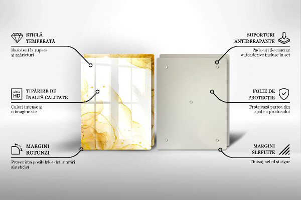 Tábua para corte Abstração dourada