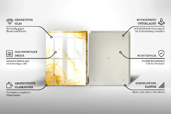 Tábua para corte Abstração dourada