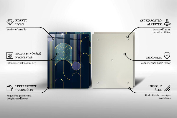Tábua de cortar alimentos Motivo abstrato
