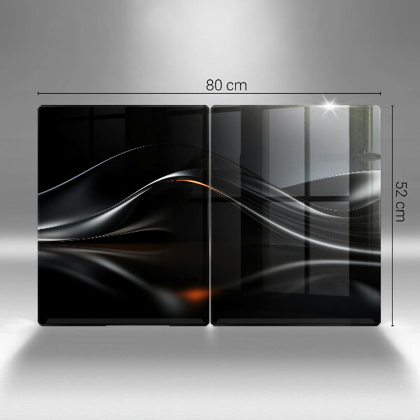 Tábua de vidro Design 3D abstrato