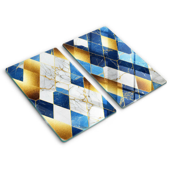 Tábua para corte Mármore losango dourado