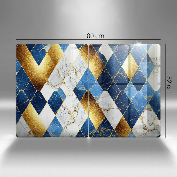 Tábua para corte Mármore losango dourado