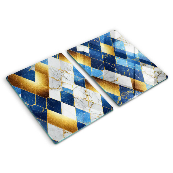 Tábua para corte Mármore losango dourado
