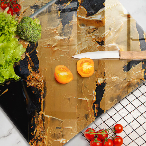 Tábua de vidro Textura de tinta elegante