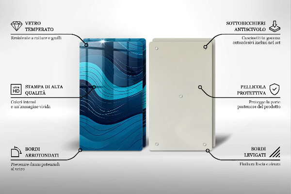 Tábua de corte Ondas abstratas