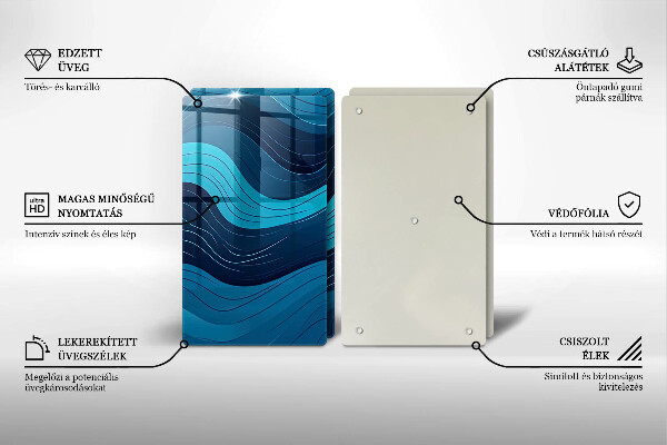 Tábua de corte Ondas abstratas