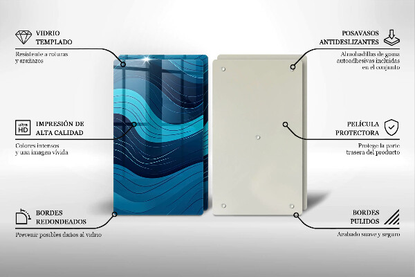 Tábua de corte Ondas abstratas