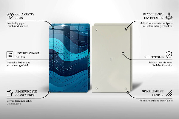 Tábua de corte Ondas abstratas