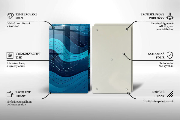 Tábua de corte Ondas abstratas