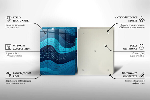 Tábua de corte Ondas abstratas