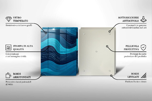 Tábua de corte Ondas abstratas