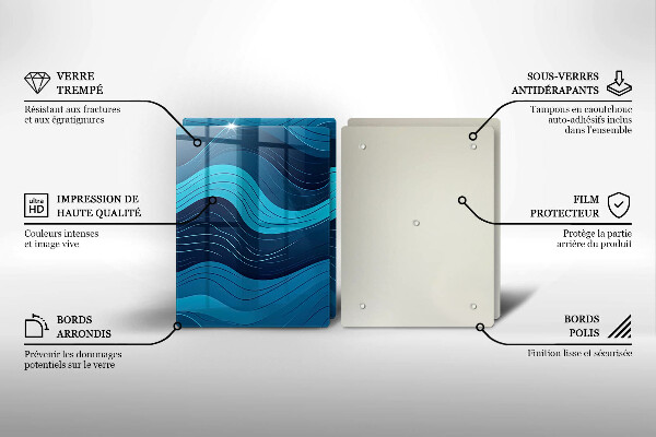 Tábua de corte Ondas abstratas