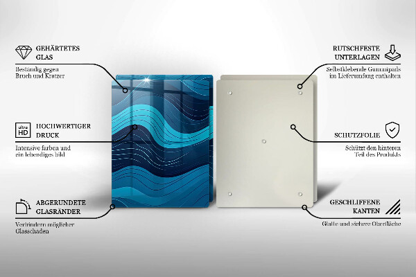 Tábua de corte Ondas abstratas