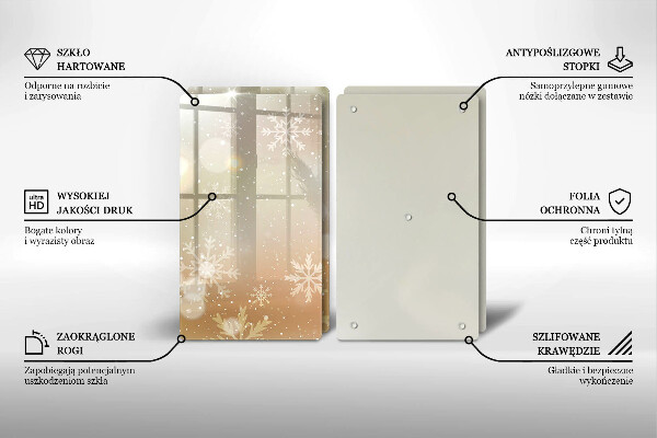 Tábua de cortar Flocos de neve