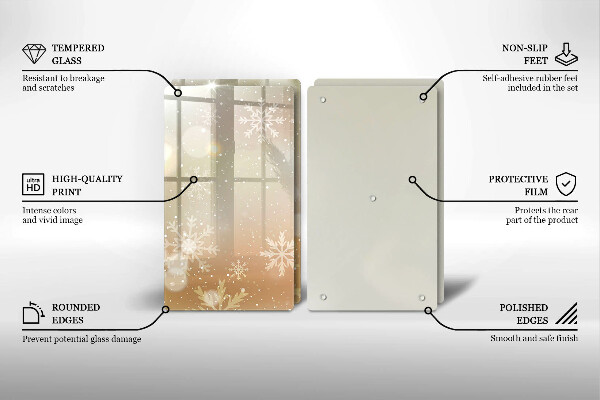 Tábua de cortar Flocos de neve