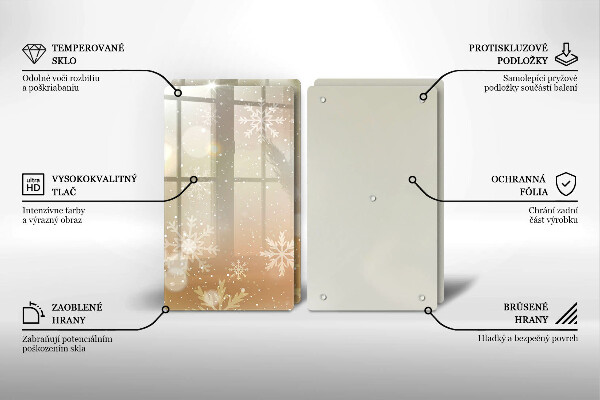 Tábua de cortar Flocos de neve