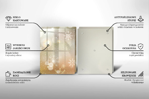 Tábua de cortar Flocos de neve