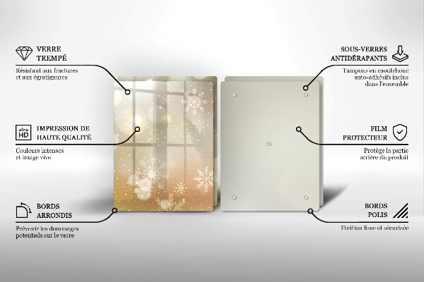 Tábua de cortar Flocos de neve