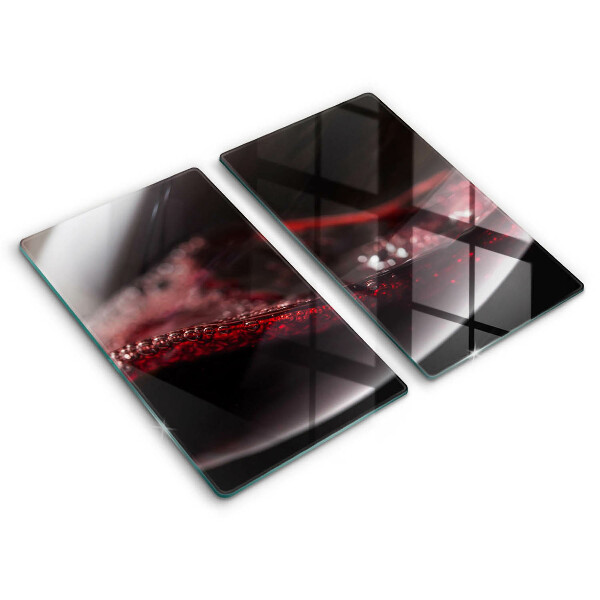 Tábua para cozinha Um copo de vinho tinto