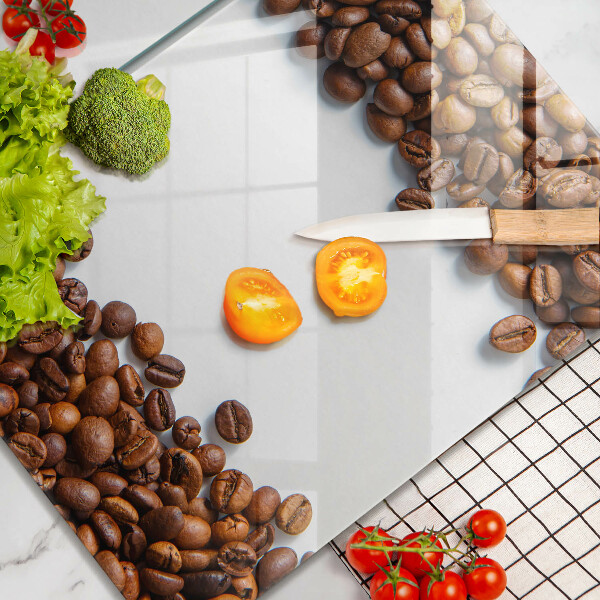 Tábua de cortar alimentos Grãos de café