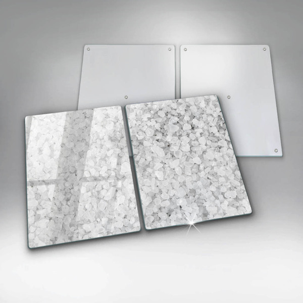 Tábua de cortar de vidro Cristais de sal