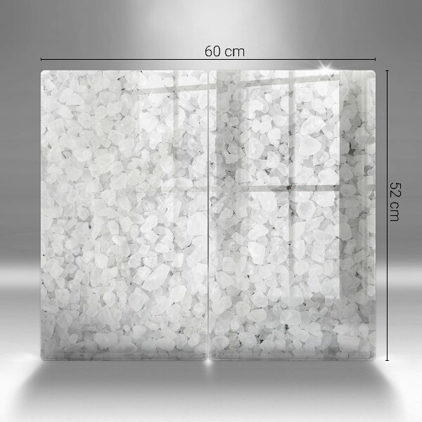 Tábua de cortar de vidro Cristais de sal