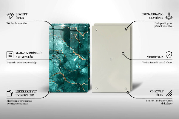 Tábua para cozinha Mármore azul