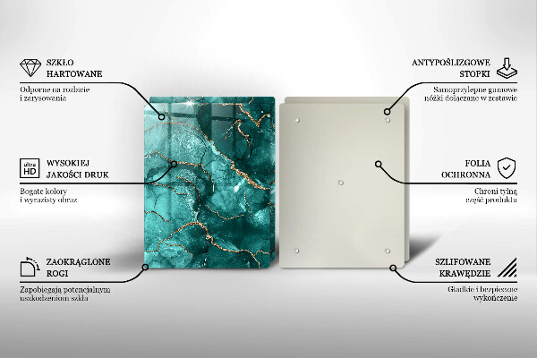 Tábua para cozinha Mármore azul